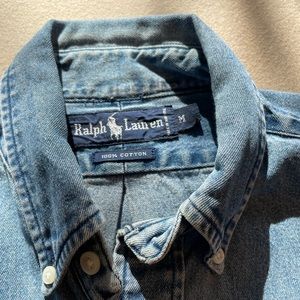 Ralph Lauren men’s denim long sleeve button up